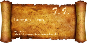 Tornyos Irma névjegykártya